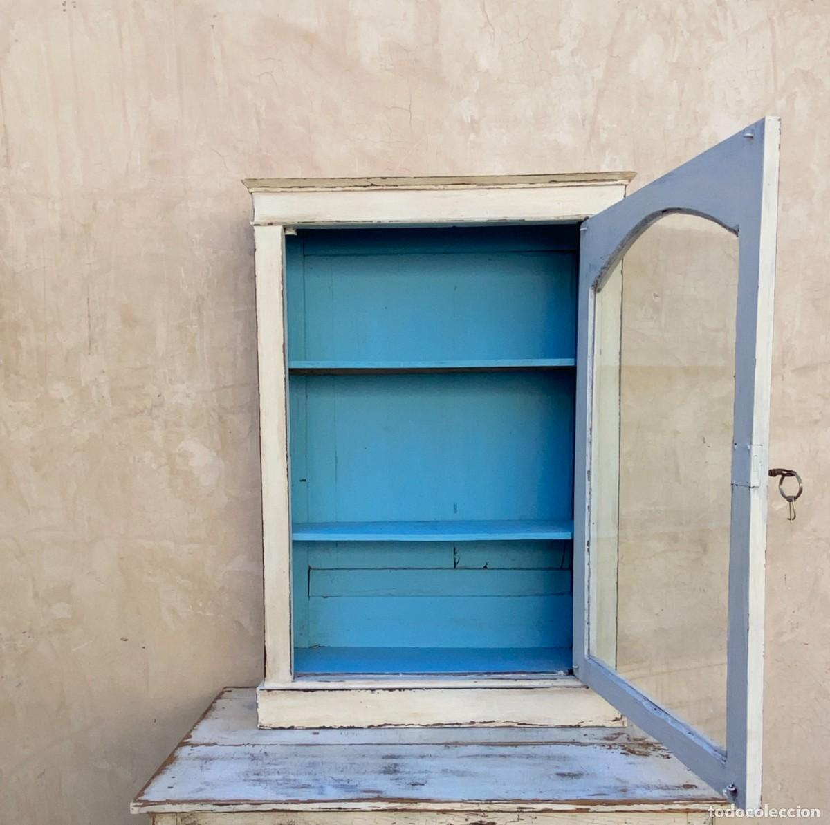 Antig&uuml;edades: Antigua Vitrina Auxiliar - Foto 3