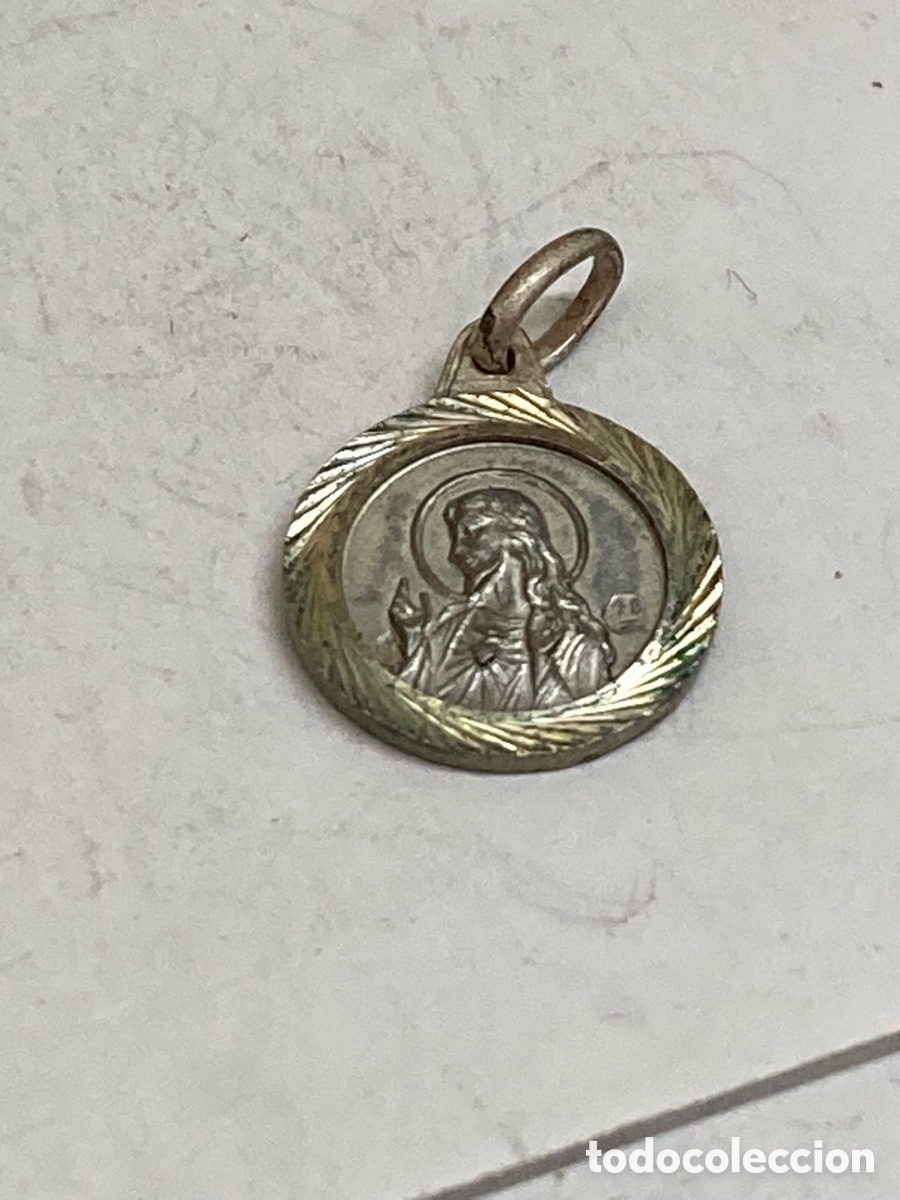 Antig&uuml;edades: Medalla de plata religiosa C356 - Foto 2