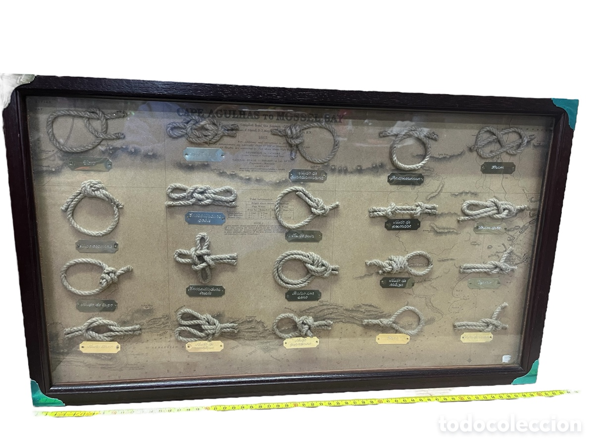 Antig&uuml;edades: Gran cuadro de nudos marineros - Foto 3