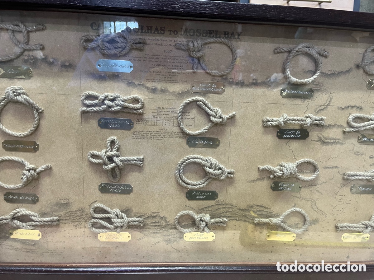 Antig&uuml;edades: Gran cuadro de nudos marineros - Foto 5