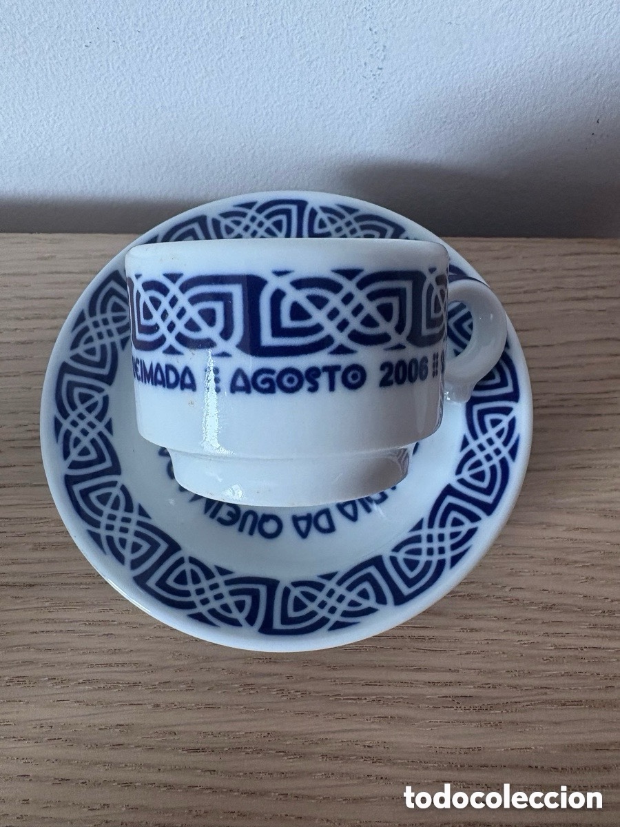 Antig&uuml;edades: Taza y plato de caf&eacute; Sargadelos - Foto 1