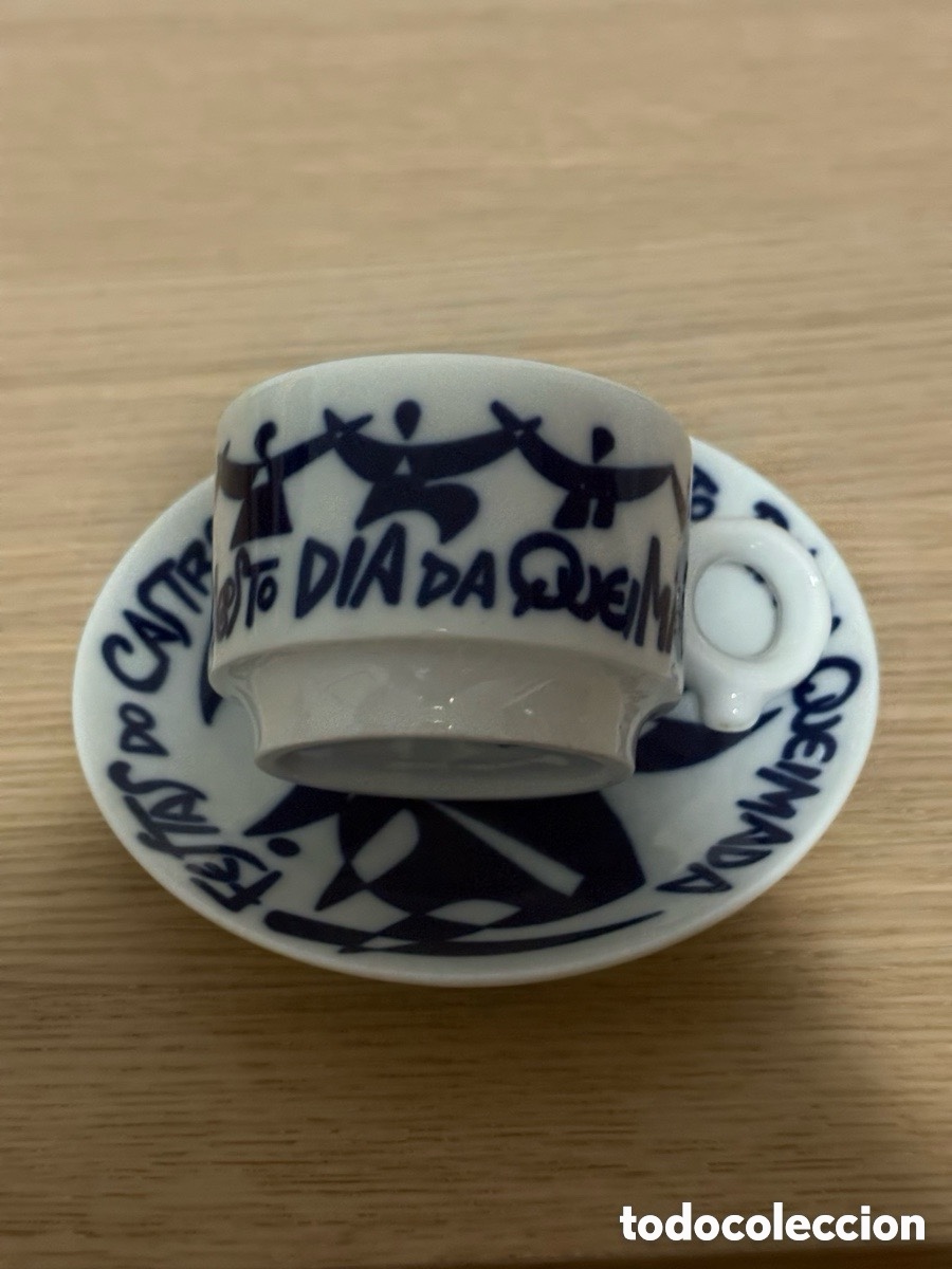 Antig&uuml;edades: Taza y plato de caf&eacute; Sargadelos - Foto 1