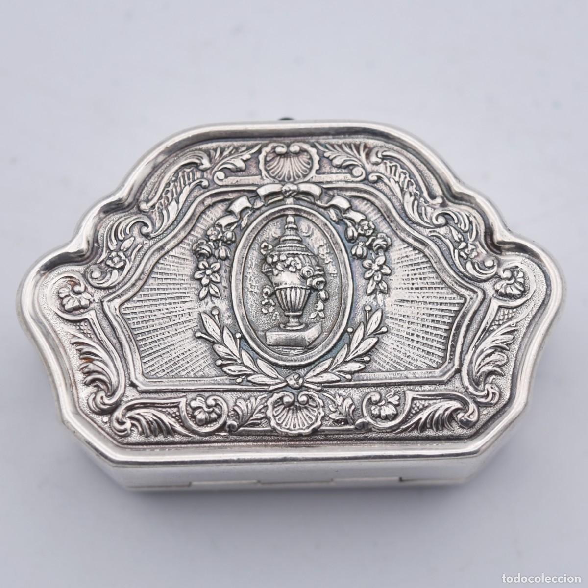Antig&uuml;edades: Caja de rap&eacute; - Plata - Foto 3