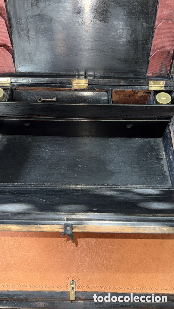 Antig&uuml;edades: Bonito escritorio tipo barco en madera - Foto 6