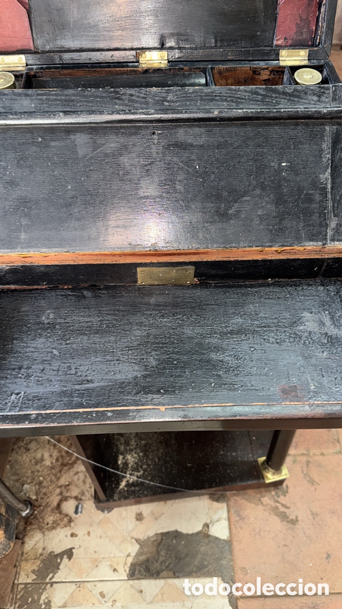 Antig&uuml;edades: Bonito escritorio tipo barco en madera - Foto 7