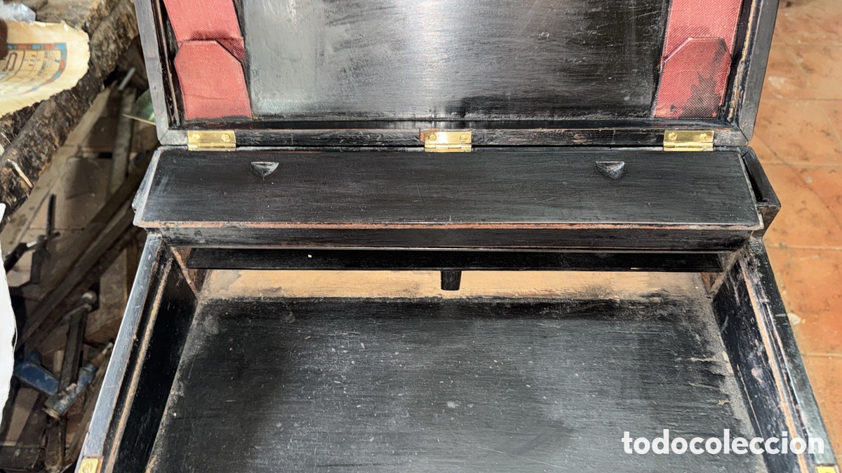 Antig&uuml;edades: Bonito escritorio tipo barco en madera - Foto 10