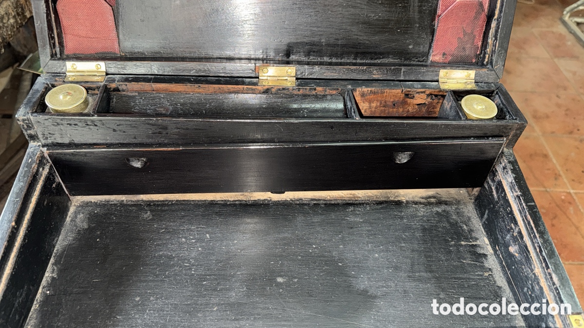 Antig&uuml;edades: Bonito escritorio tipo barco en madera - Foto 11