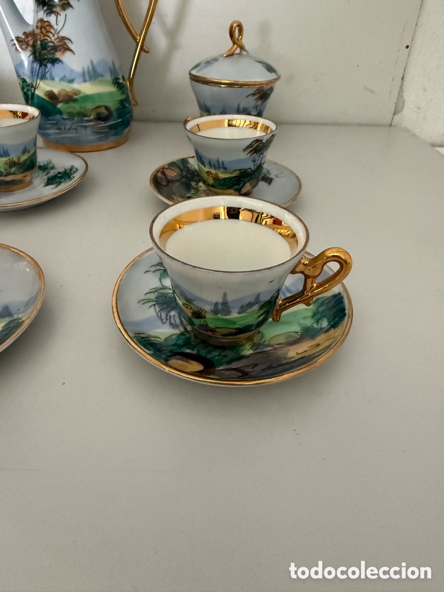 Antig&uuml;edades: Servicio de caf&eacute; Limoges, finales del siglo XIX - Foto 2