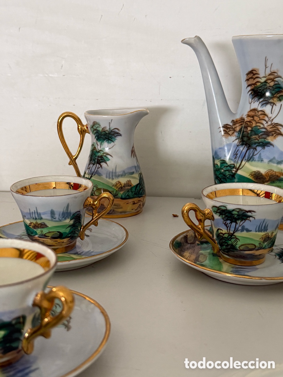 Antig&uuml;edades: Servicio de caf&eacute; Limoges, finales del siglo XIX - Foto 5