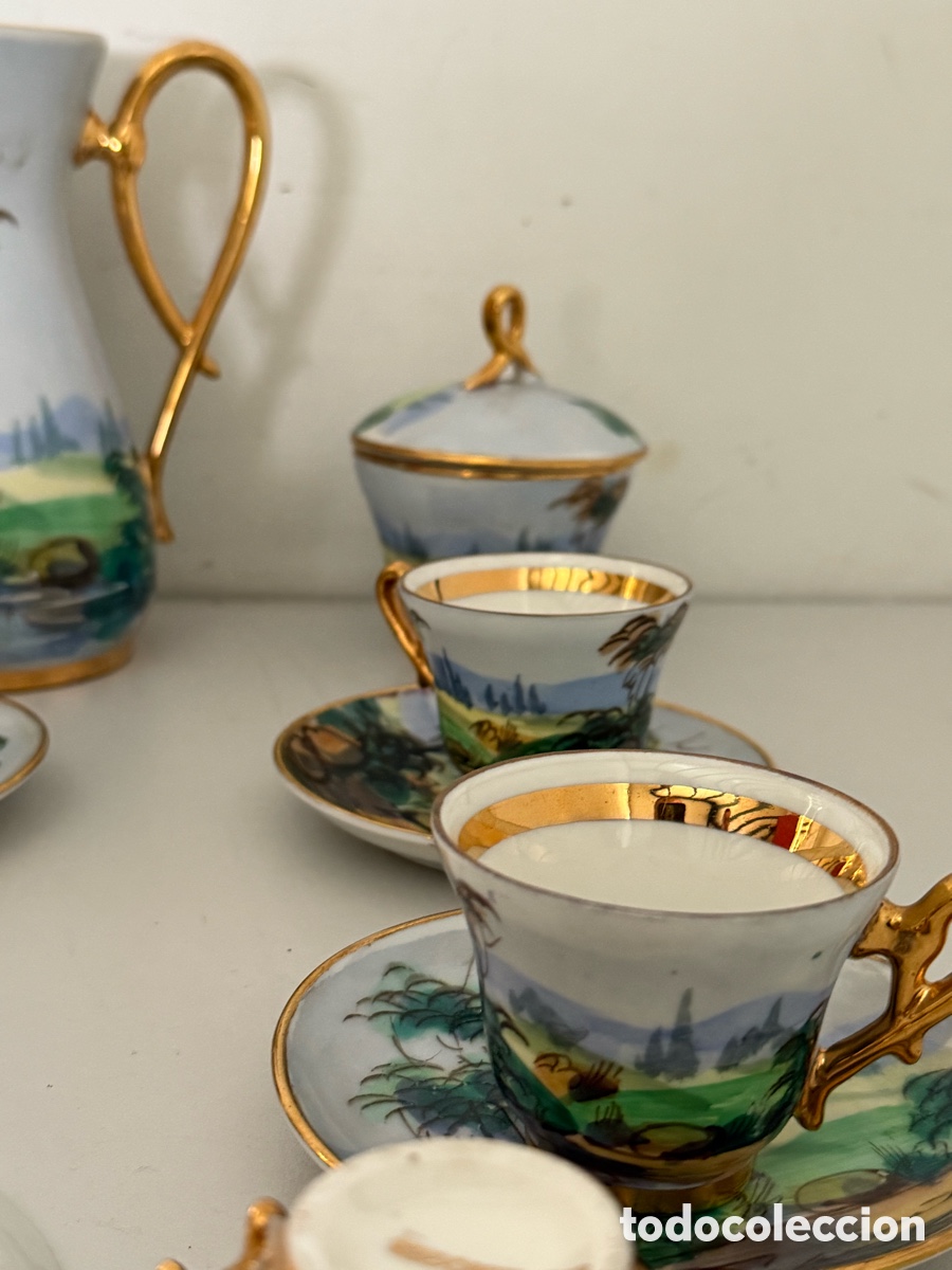 Antig&uuml;edades: Servicio de caf&eacute; Limoges, finales del siglo XIX - Foto 6