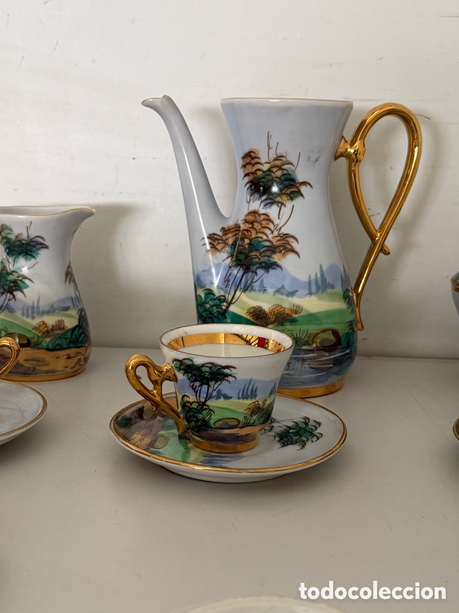 Antig&uuml;edades: Servicio de caf&eacute; Limoges, finales del siglo XIX - Foto 8