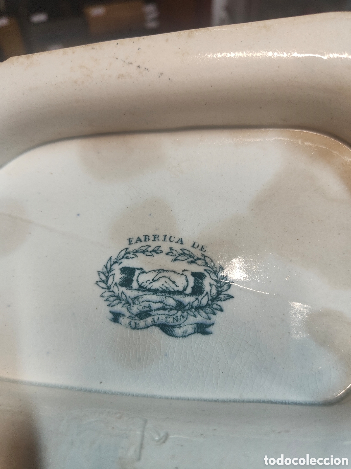 Antig&uuml;edades: Espectacular sopera de la amistad S-XIX - Foto 11