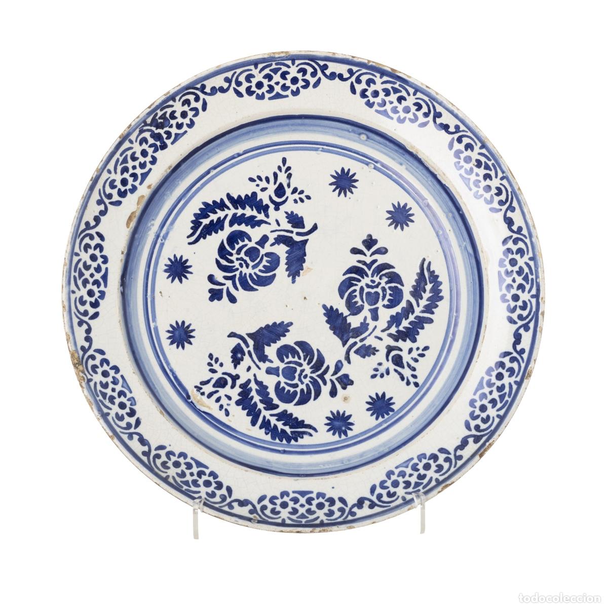 Antig&uuml;edades: PLATO DE LOZA - SIGLO XIX - Foto 1