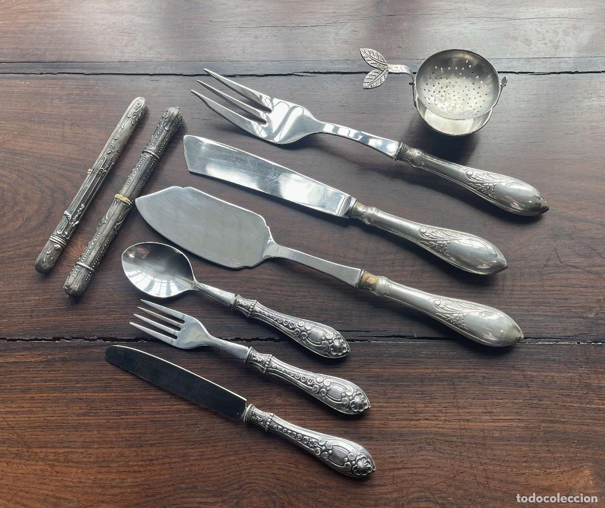 Antig&uuml;edades: JUEGO DE PLATA DE NUEVE PIEZAS - Foto 1