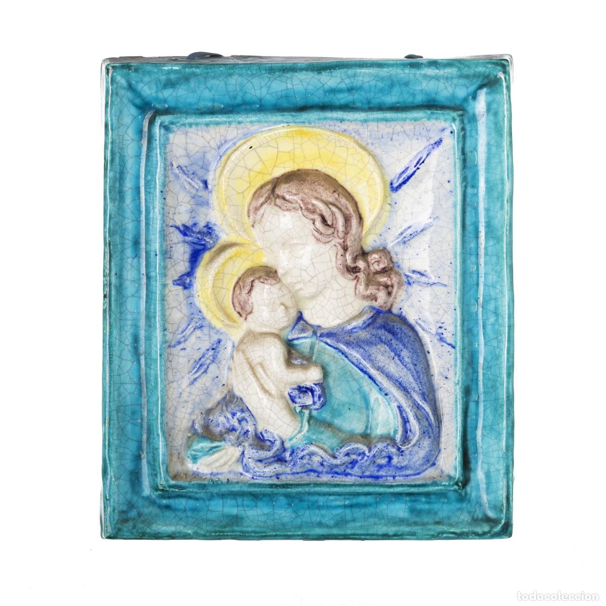 Antig&uuml;edades: PLATO NUESTRA SE&Ntilde;ORA CON NI&Ntilde;O - Foto 1