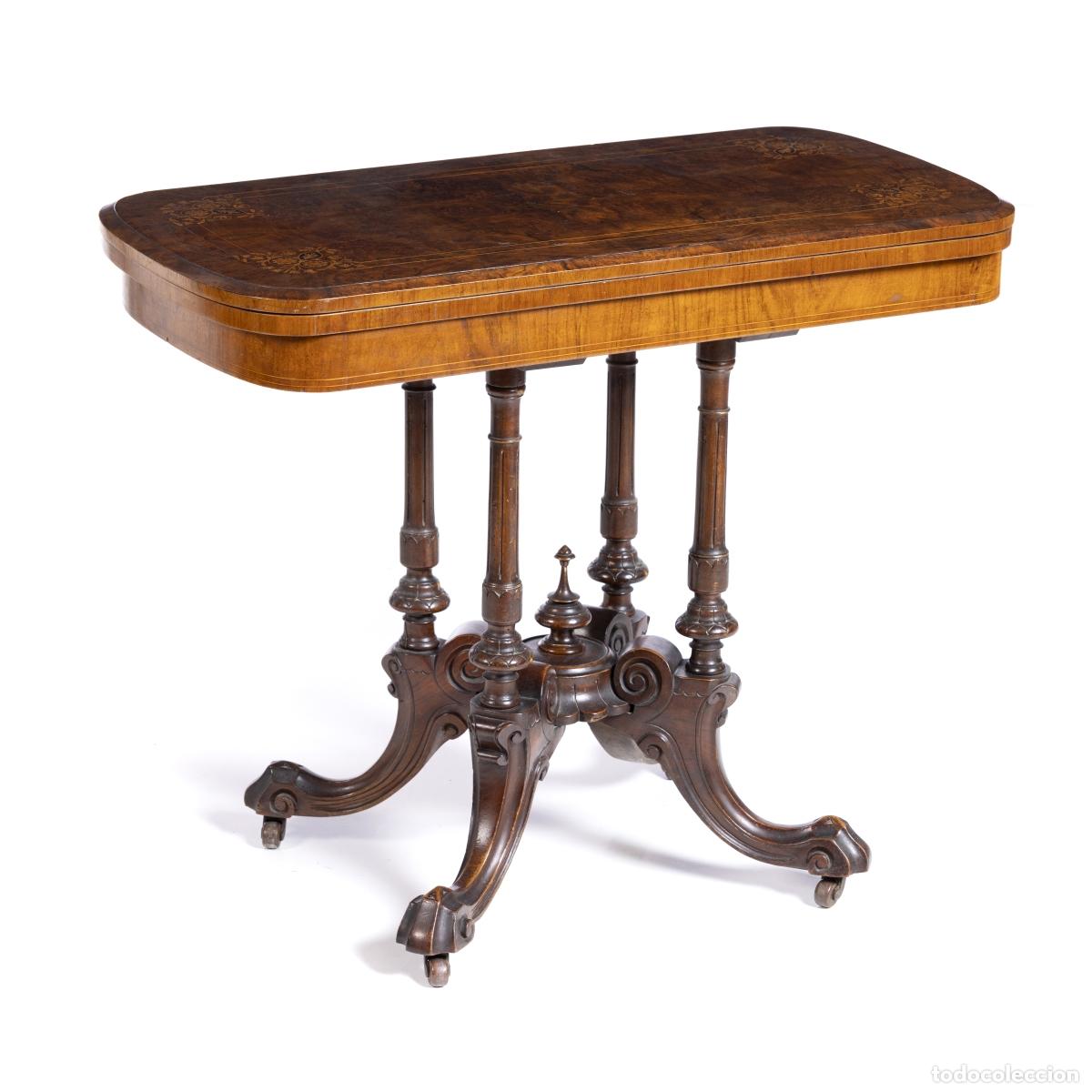 Antig&uuml;edades: MESA DE JUEGOS - SIGLO XIX - Foto 1
