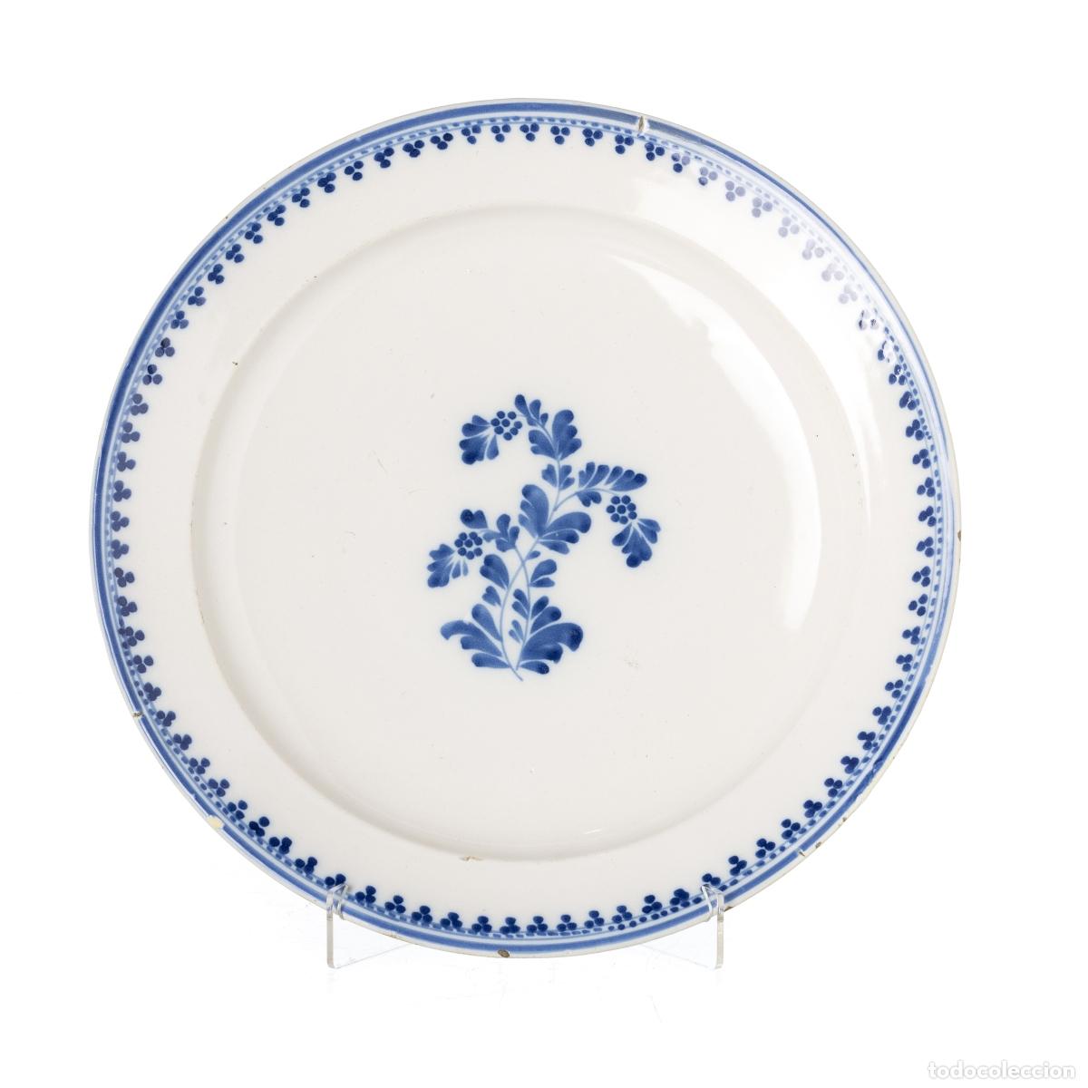Antig&uuml;edades: PLATO DE LOZA - SIGLO XIX - Foto 1
