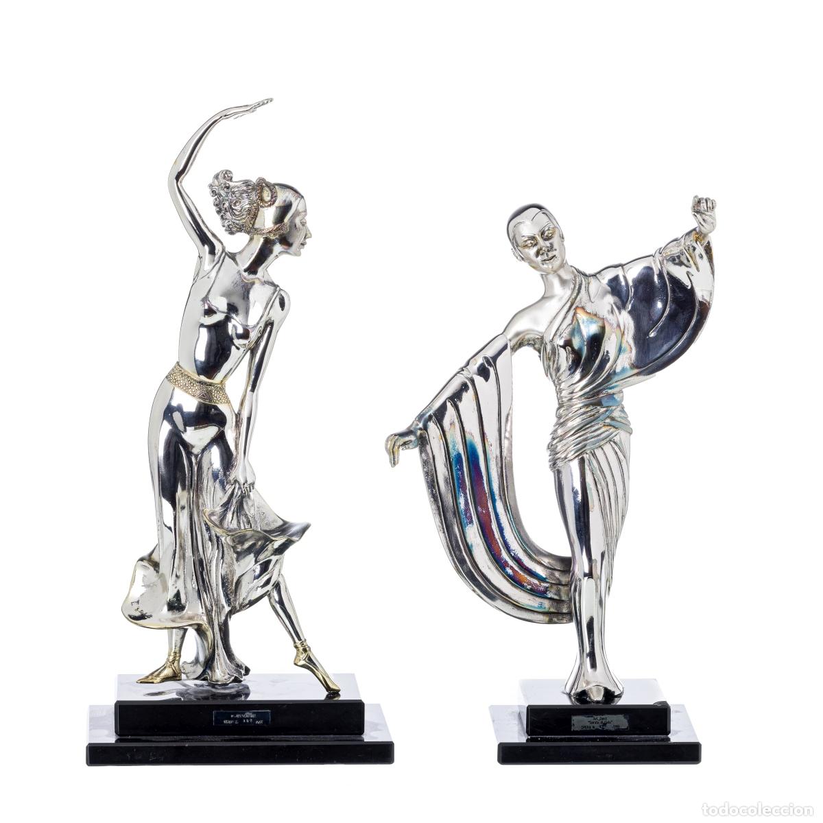Antig&uuml;edades: PAR DE FIGURAS BAILARINAS - Foto 1