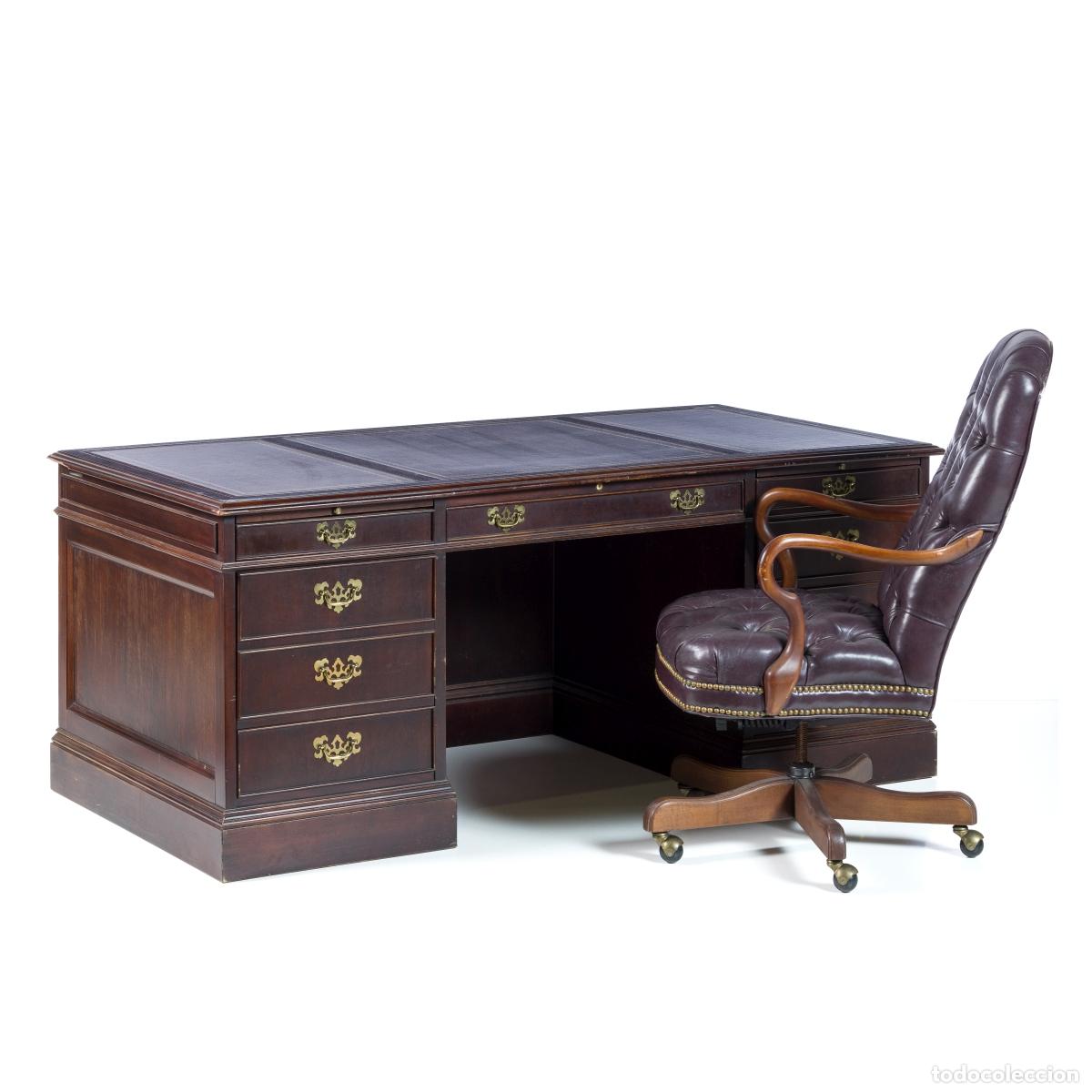 Antig&uuml;edades: SECRETARIA CON SILLA GIRATORIA - Foto 1
