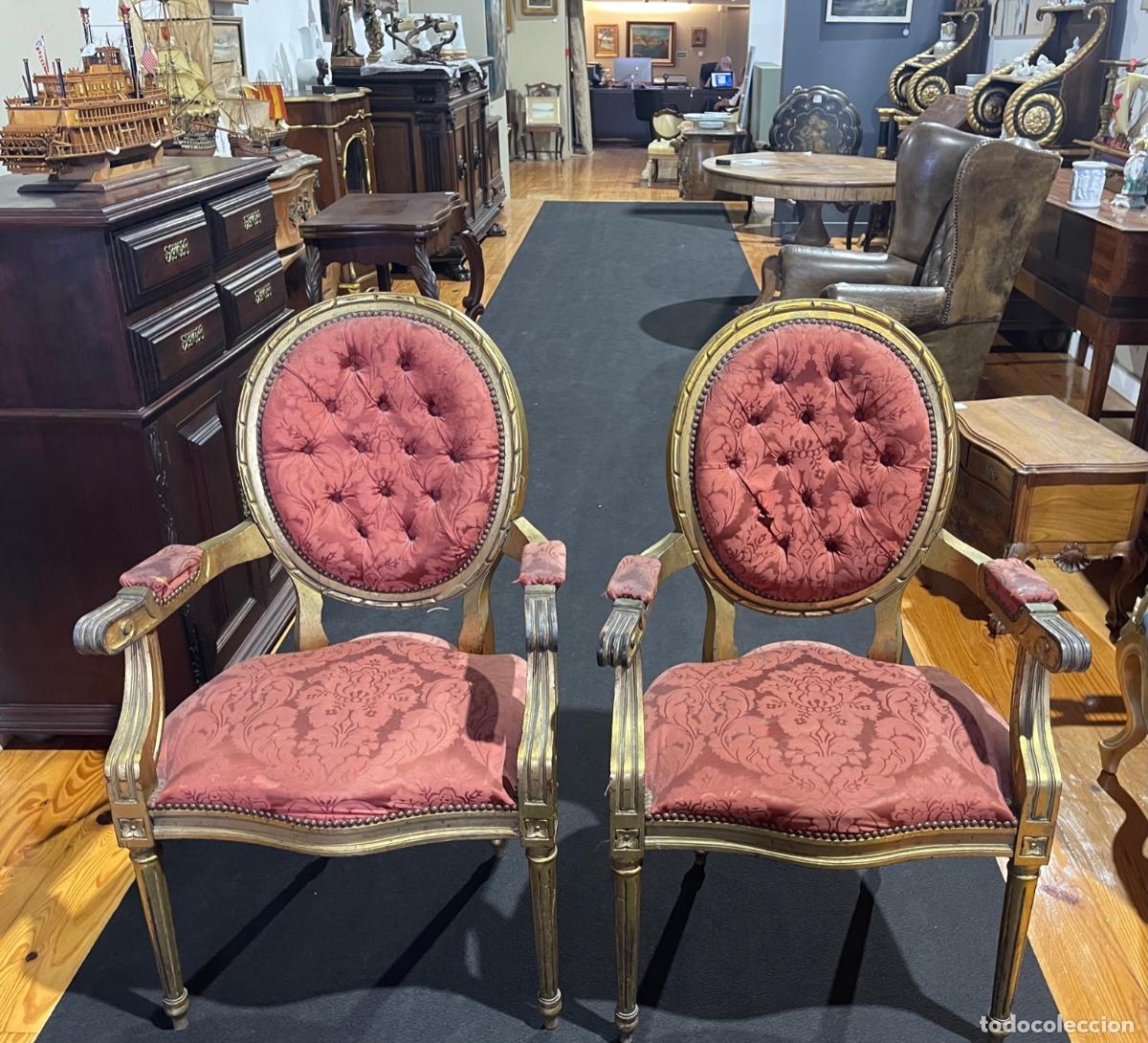 Antig&uuml;edades: PAREJA DE SILLONES - D. MARIA - Foto 1