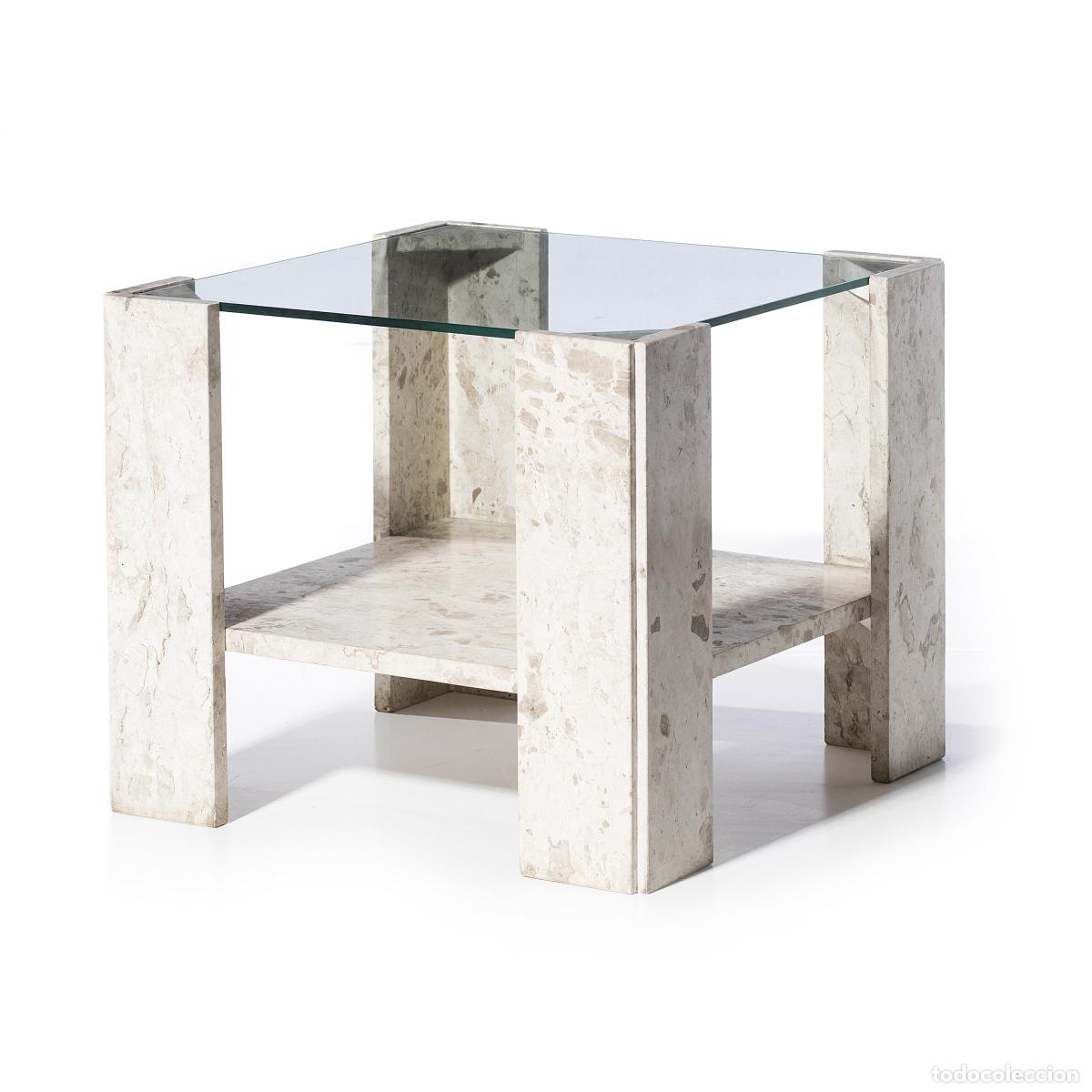 Antig&uuml;edades: MESA AUXILIAR DE M&Aacute;RMOL - Foto 1