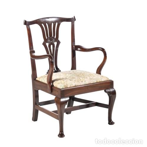 Antig&uuml;edades: CHIPPENDALE - SILL&Oacute;N - SIGLO XIX - Foto 1