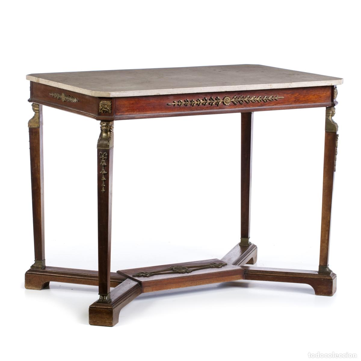 Antig&uuml;edades: MESA DE CAF&Eacute; - IMPERIO - SIGLO XIX - Foto 1