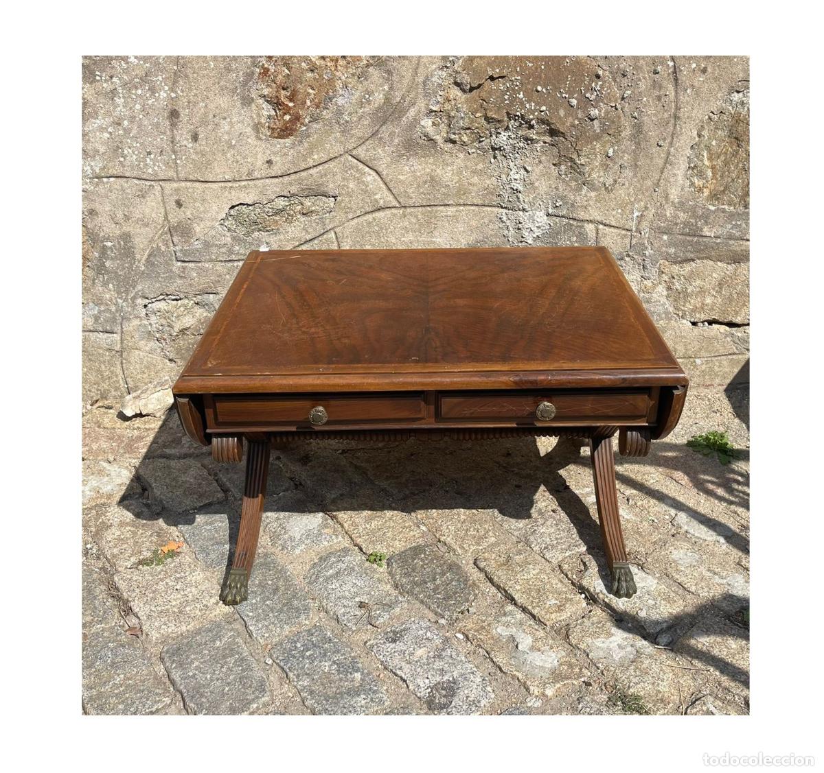 Antig&uuml;edades: MESA DELANTERO SOF&Aacute; - SIGLO XIX - Foto 1