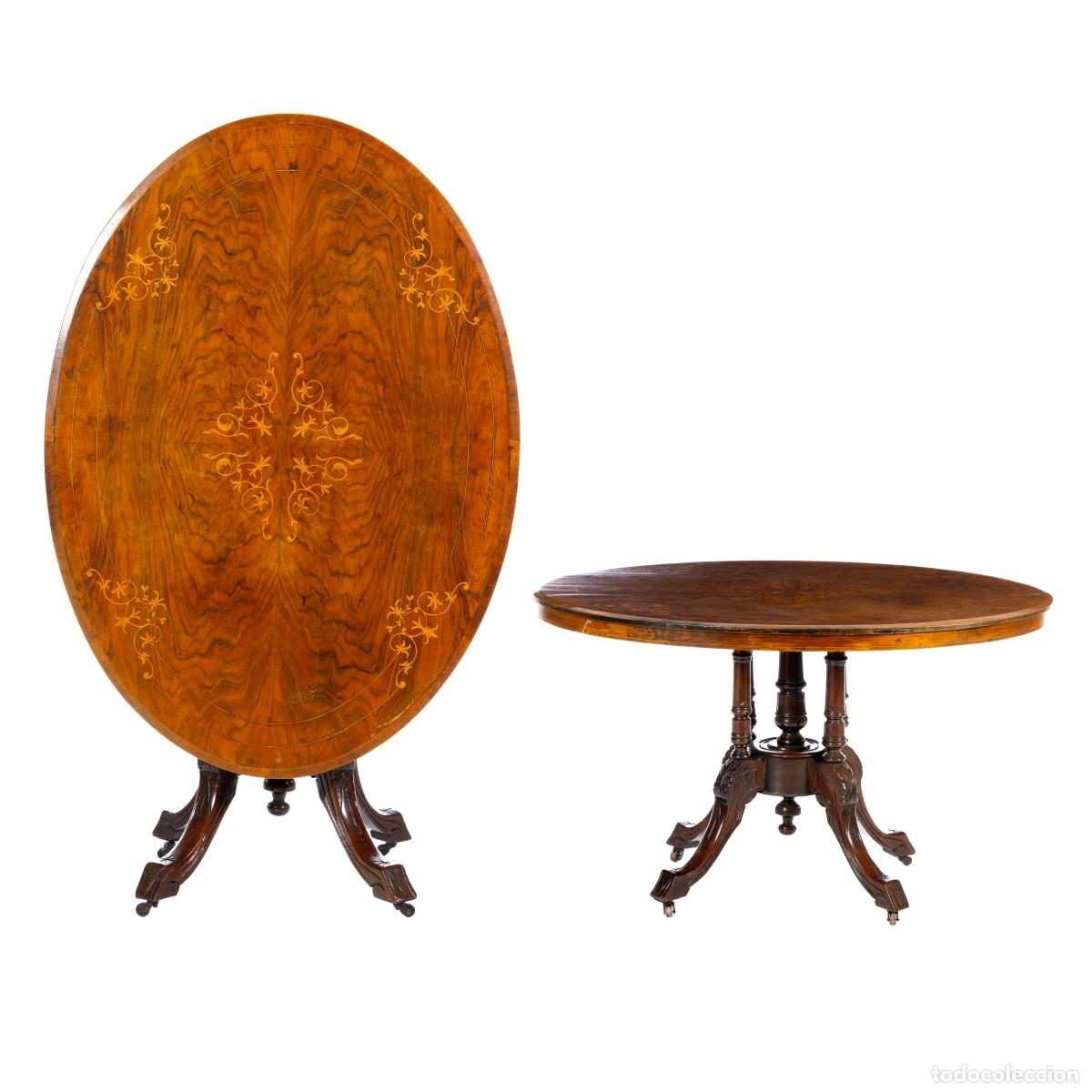 Antig&uuml;edades: MESA DE CENTRO INGLESA - SIGLO XIX - Foto 1