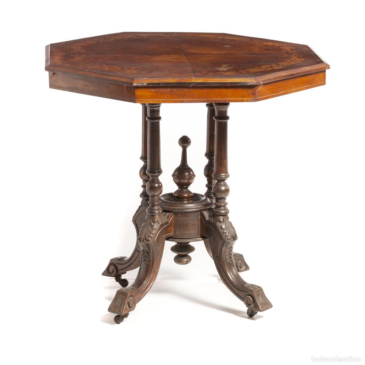 Antig&uuml;edades: MESA DE CAF&Eacute; - SIGLO XIX - Foto 1