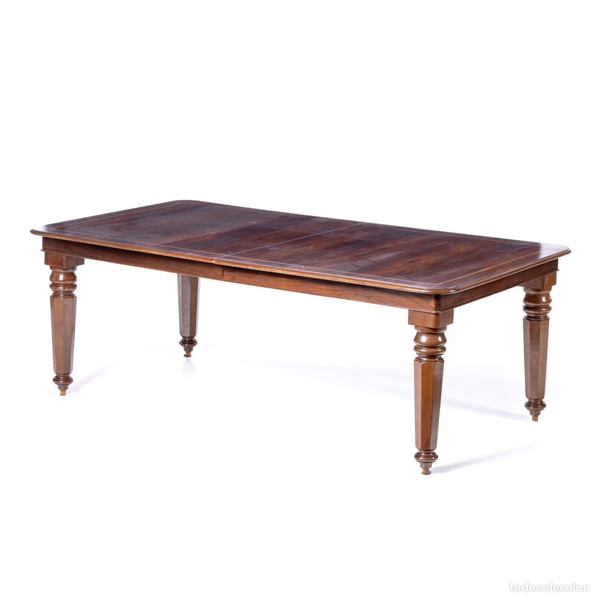 Antig&uuml;edades: MESA DE COMEDOR, EN SANTOWOOD Y PALISANDRO - Foto 1