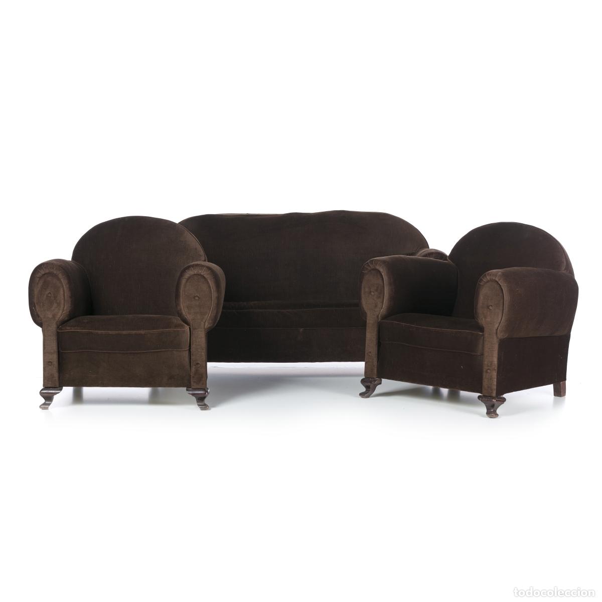 Antig&uuml;edades: SOF&Aacute; Y DOS SILLONES - QUEEN ANNE - Foto 1