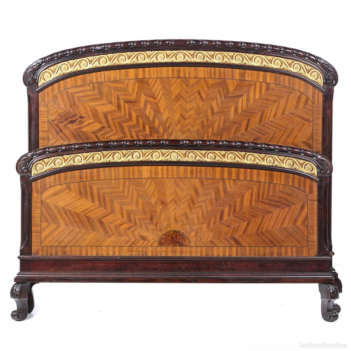 Antig&uuml;edades: CAMA ESTILO LUIS XV - SIGLO XIX - Foto 1