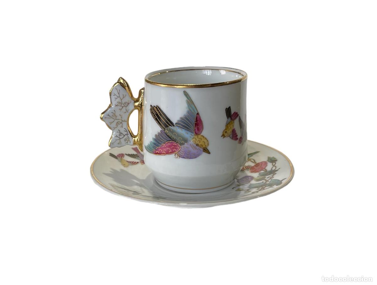 Antig&uuml;edades: TAZA Y PLATO VA AZUL - Foto 1