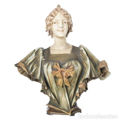 Antig&uuml;edades: BUSTO DE DAMA DE ESTILO ART NOUVEA - Foto 1