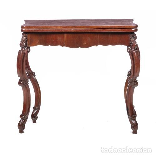 Antig&uuml;edades: MESA DE JUEGO ROM&Aacute;NTICA - Foto 1