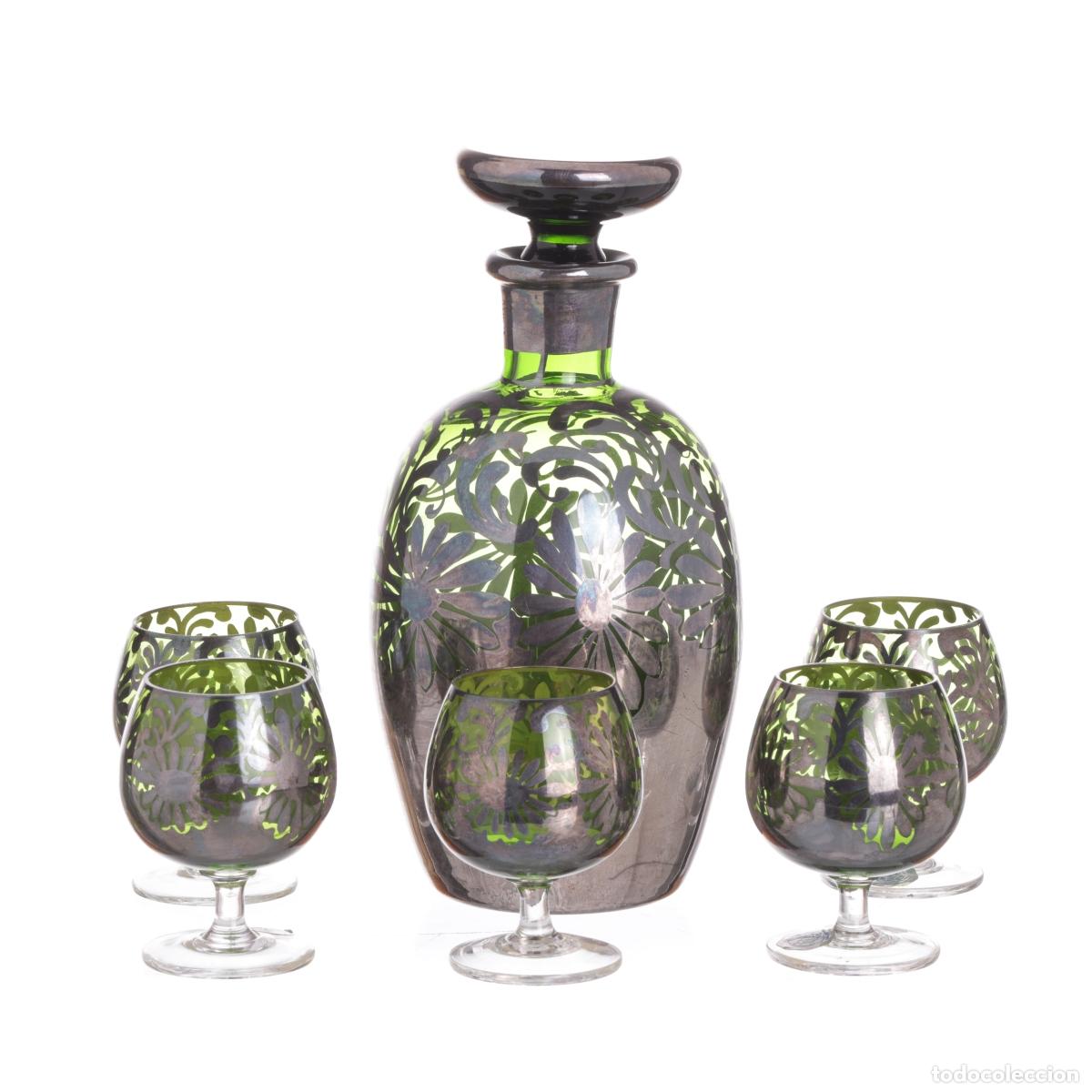 Antig&uuml;edades: BOTELLA Y CINCO VASOS - Foto 1