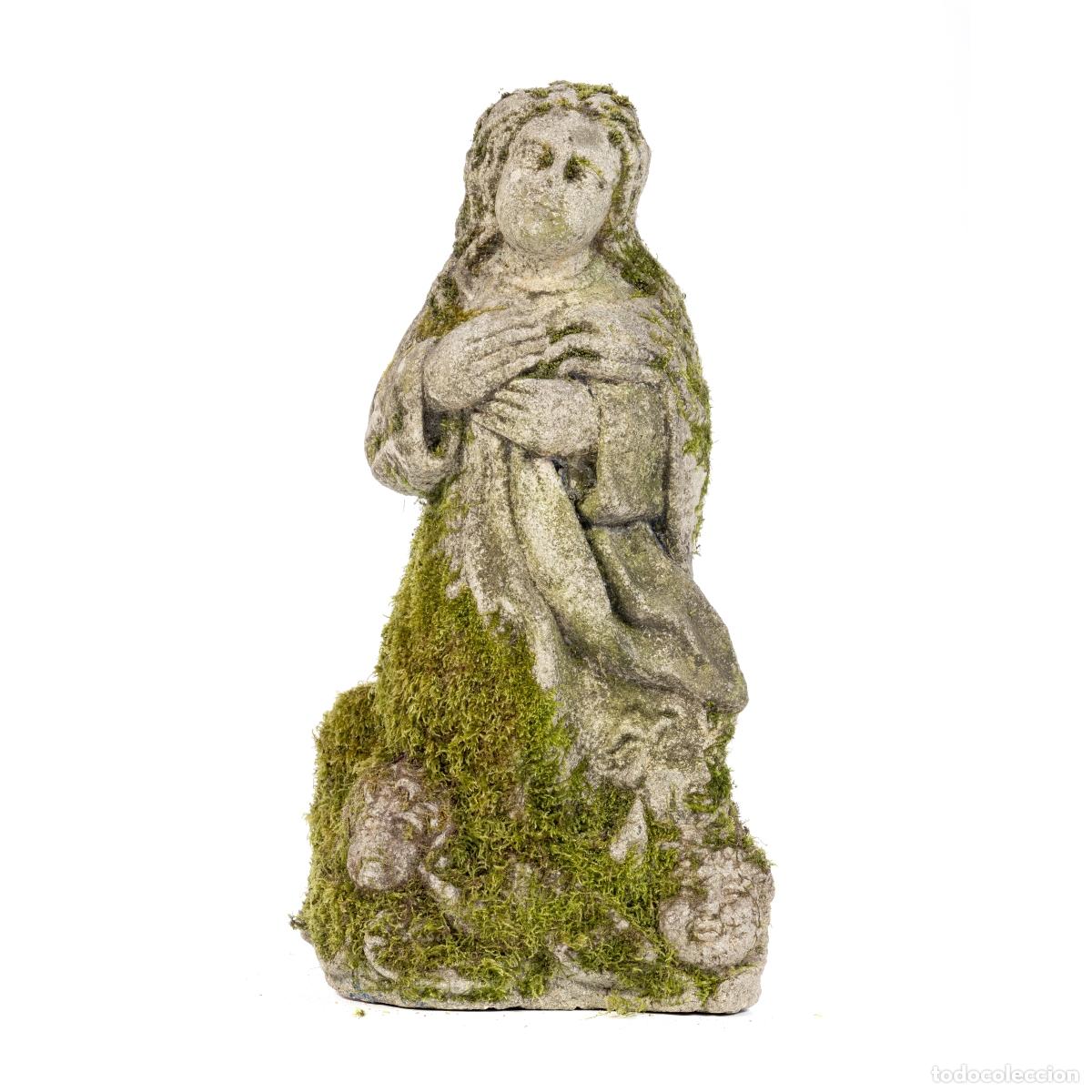 Antig&uuml;edades: NUESTRA SE&Ntilde;ORA EN GRANITO - SIGLO XIX - Foto 1
