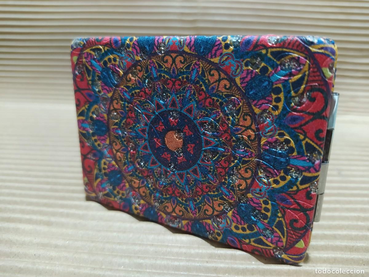 Antig&uuml;edades: ESPEJO MANDALA DE BOLSILLO CON ESPEJO NORMAL Y DE AUMENTO - Foto 1