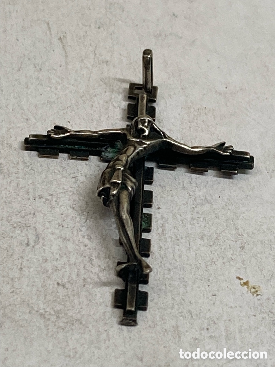 Antig&uuml;edades: Cruz de plata religiosa C416 - Foto 1