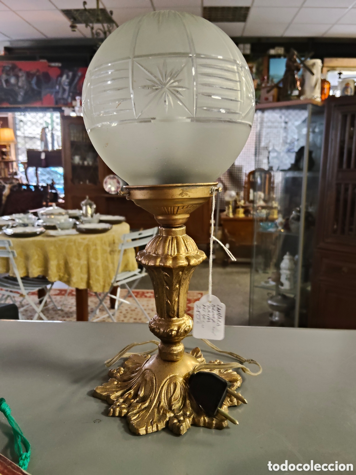Antig&uuml;edades: L&aacute;mpara sobremesa ardeco - Foto 1