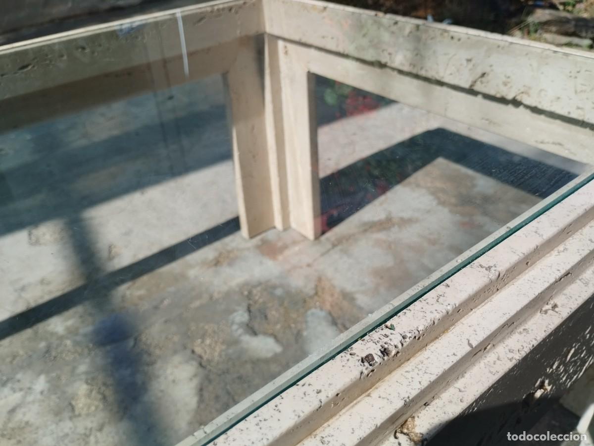 Antig&uuml;edades: Mesa centro m&aacute;rmol travertino natural beige - Foto 7