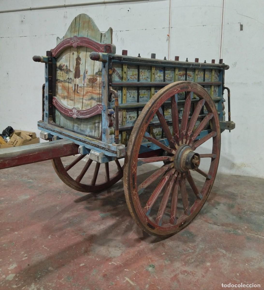 Antig&uuml;edades: Carro de Bueyes hermosamente decorado. - Foto 3