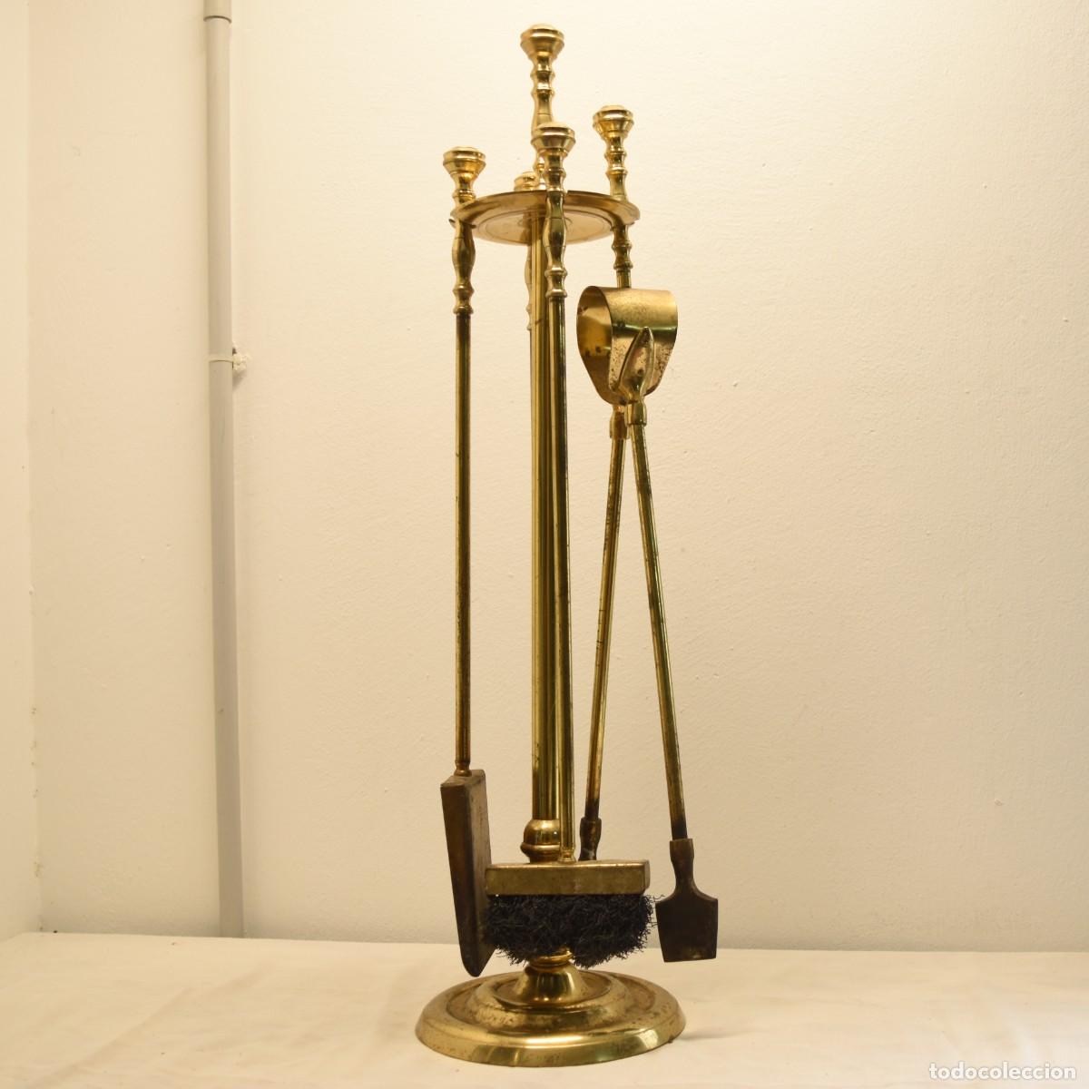 Antig&uuml;edades: Juego de chimenea de buen tama&ntilde;o - Foto 10