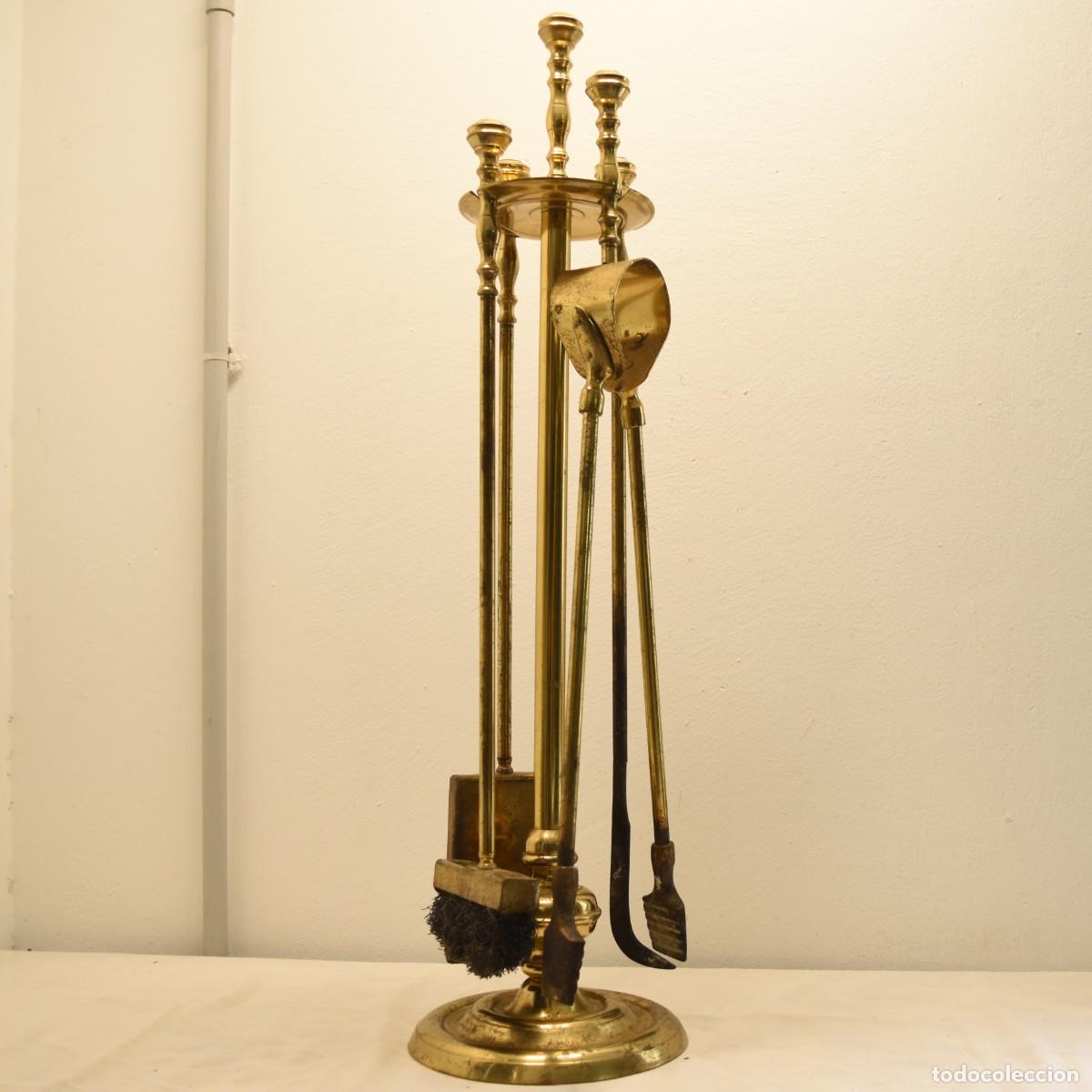 Antig&uuml;edades: Juego de chimenea de buen tama&ntilde;o - Foto 11