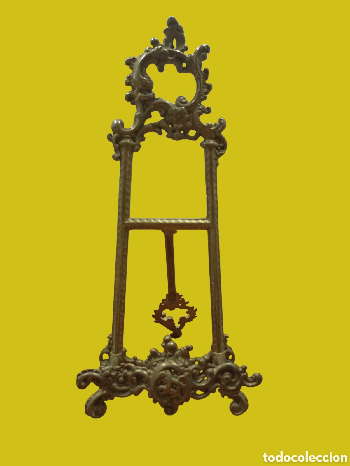 Antig&uuml;edades: Atril de bronce 34 x 14,5 cm - Foto 1