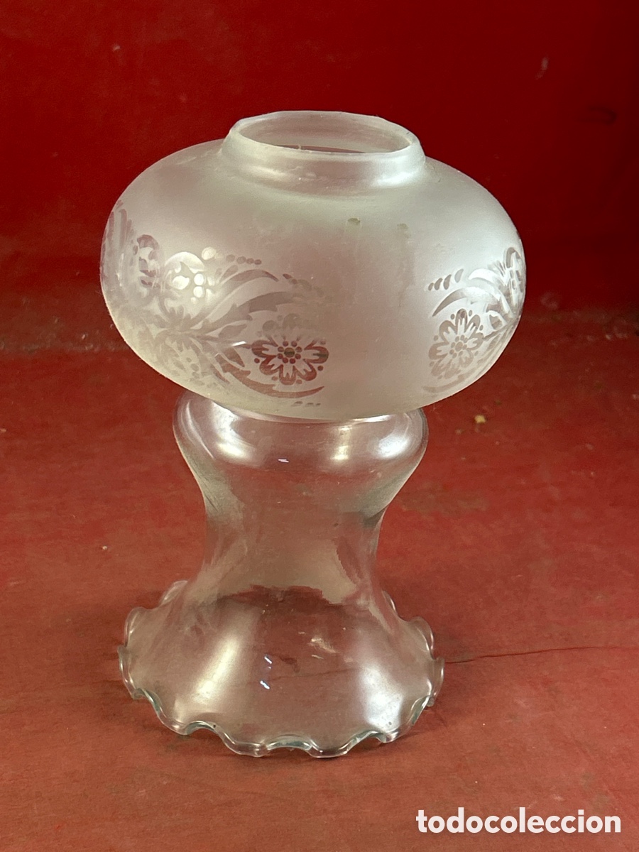Antig&uuml;edades: ANTIGUA TULIPA DE CRISTAL - Foto 2