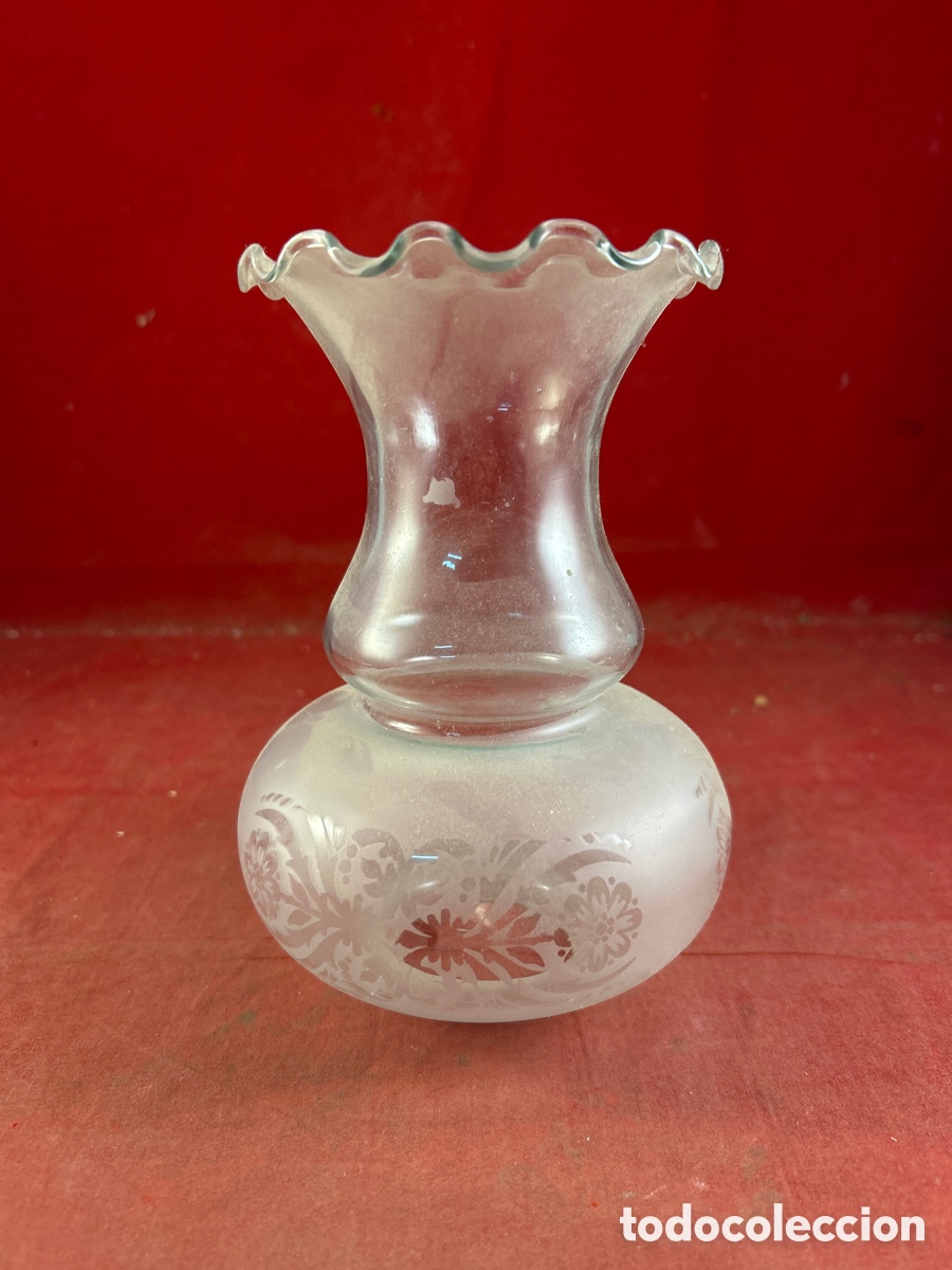 Antig&uuml;edades: ANTIGUA TULIPA DE CRISTAL - Foto 1