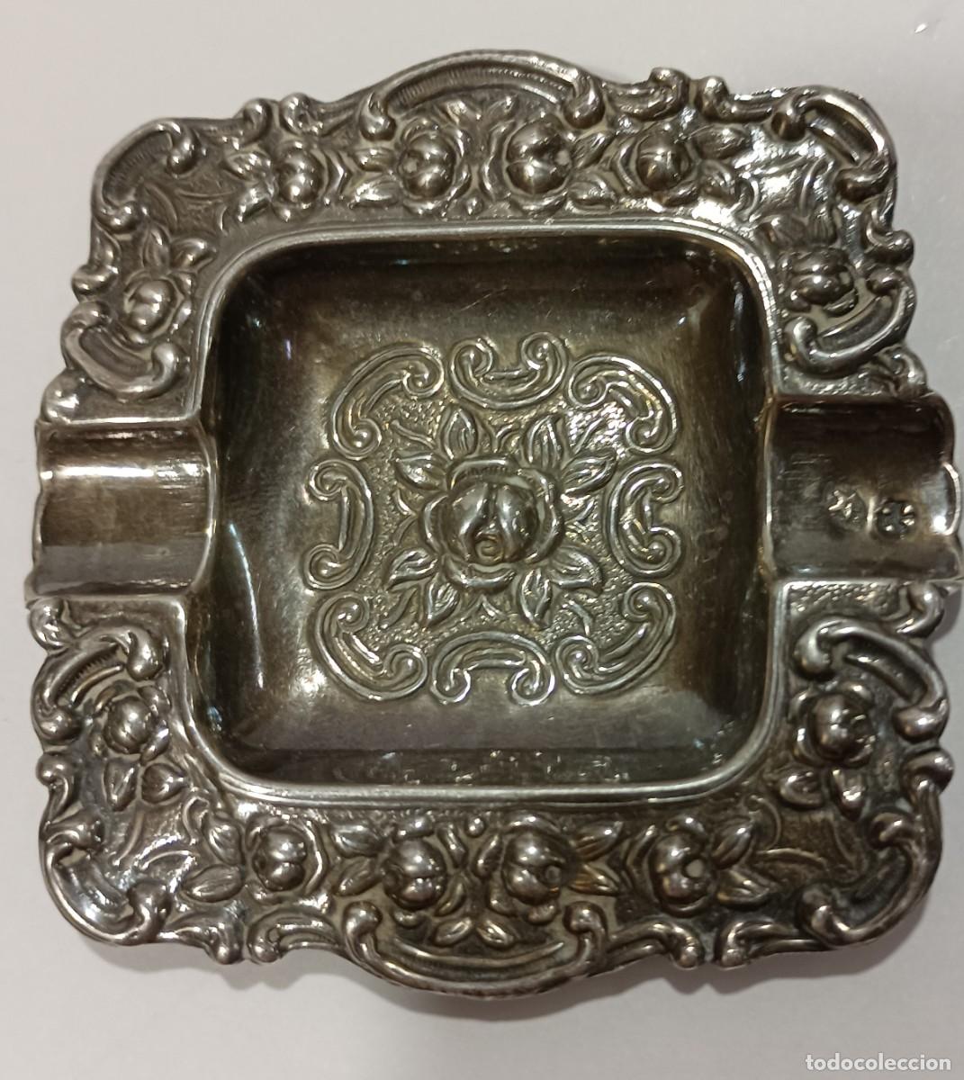 Antig&uuml;edades: BANDEJA DE PLATA REPUJADA CONTRASTE DEL PLATERO - Foto 1
