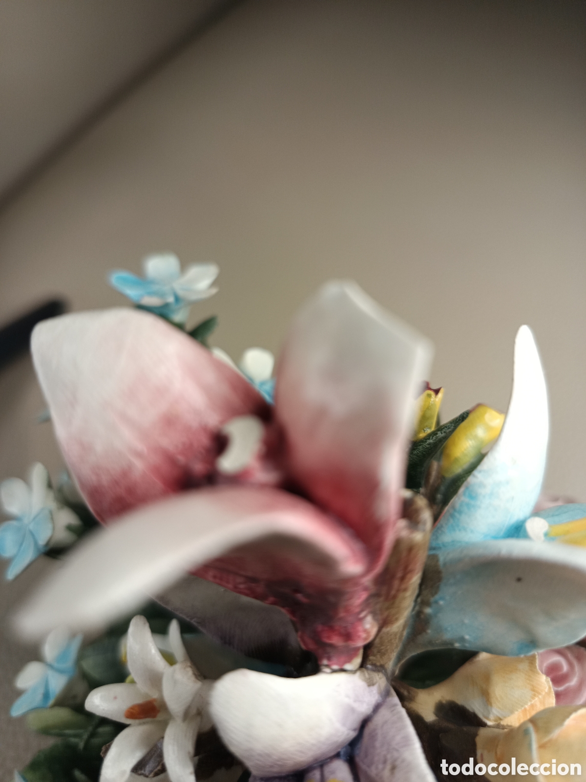 Antig&uuml;edades: Centro floral capodimonte made itali - Foto 6